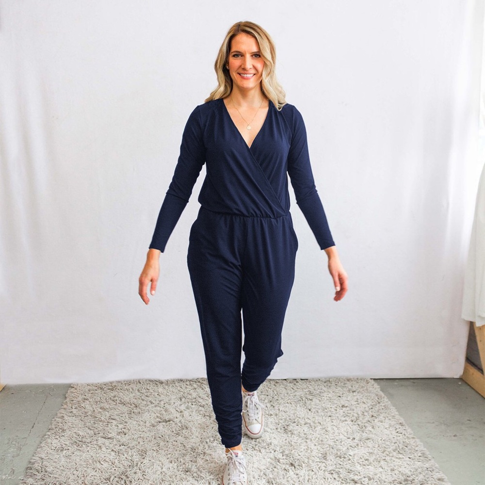 Encircled jumpsuit- navy blue- XS